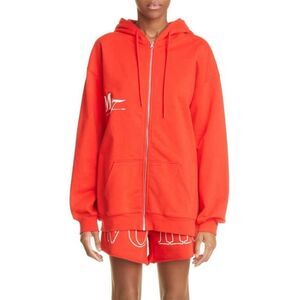 The Mayfair Group Women’s Support Cotton Zip Up Hoodie   Red Size M/L